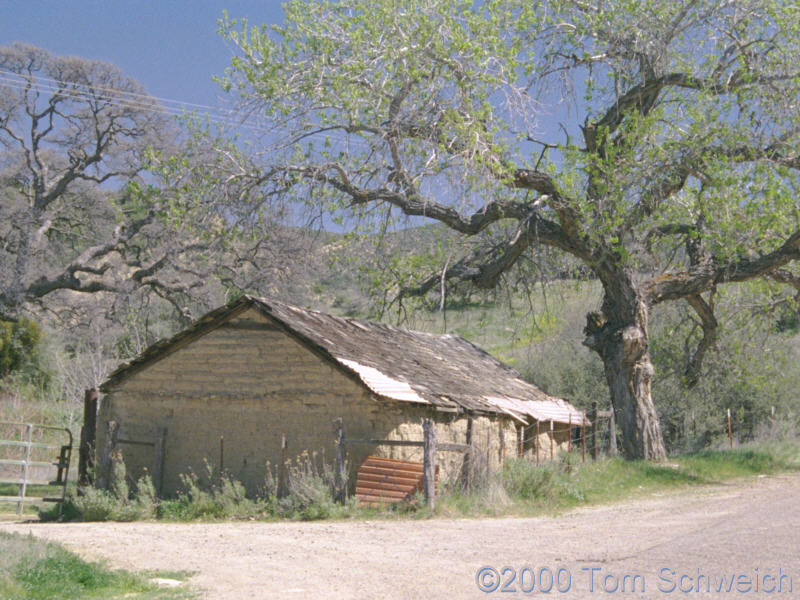 Adobe building near New Idria