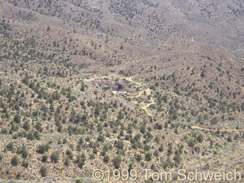 Columbia Mine as seen from the ridge above.