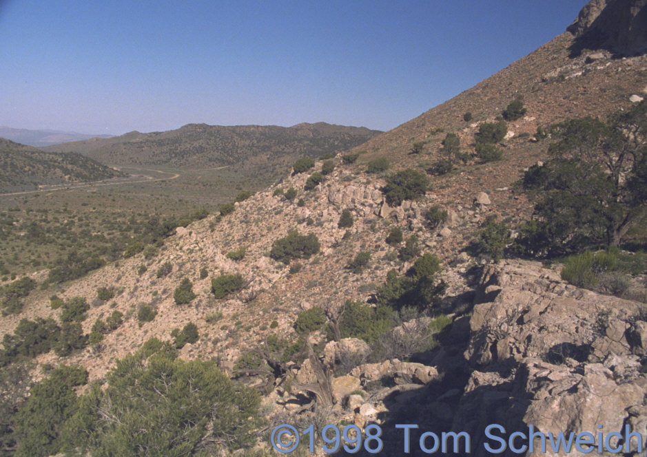 Winkler Formation, with Cedar Canyon in the background.