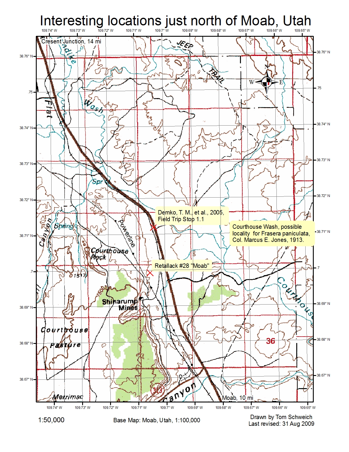 Interesting locations north of Moab