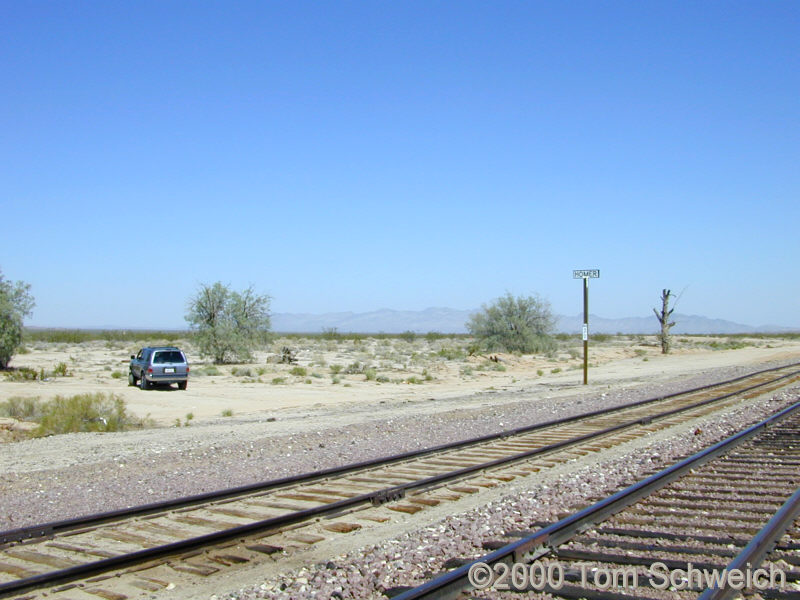 The current station on Homer on the Burlington Northern Santa Fe railroad.