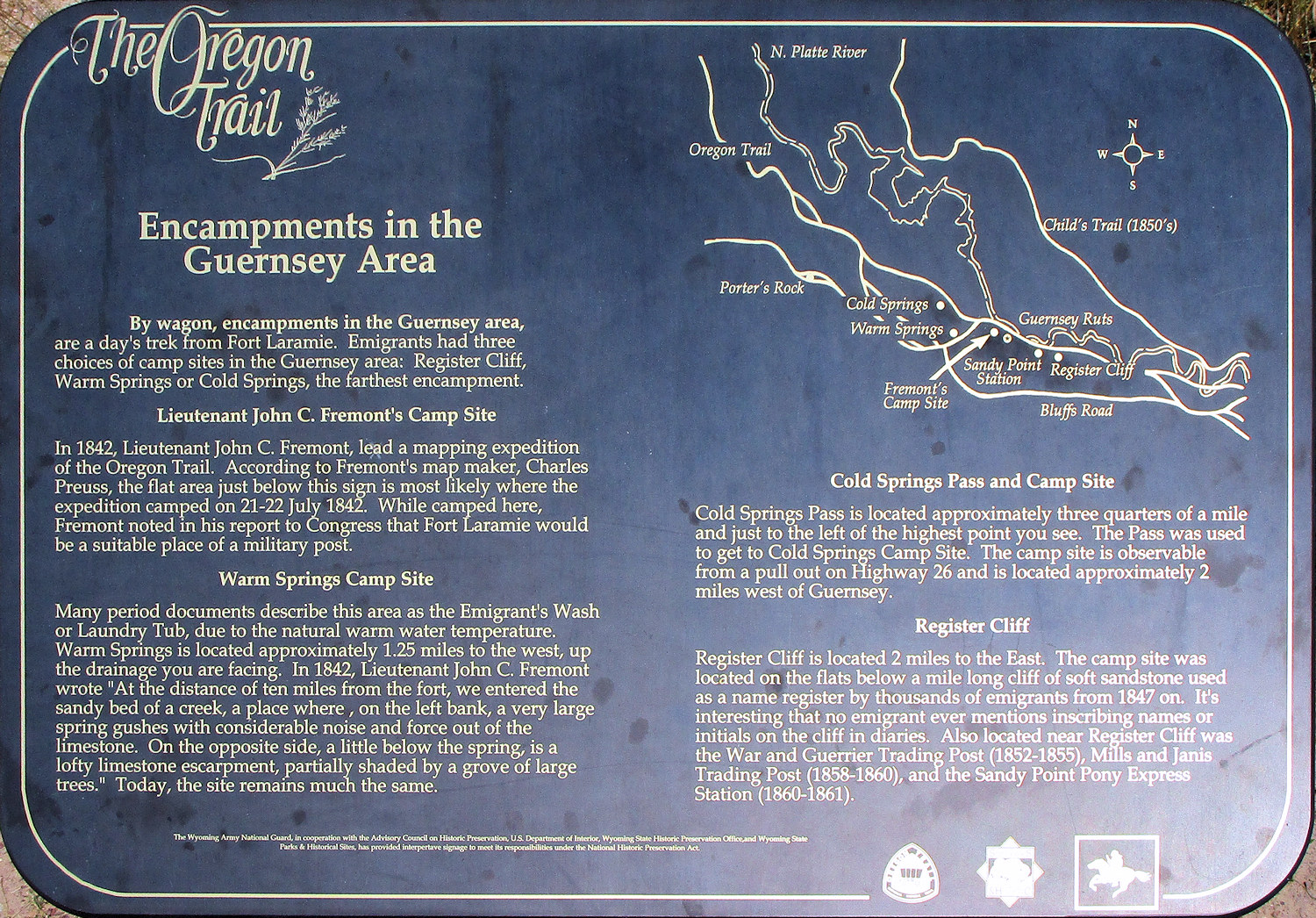 Wyoming, Platte County, Guernsey, Oregon Trail Ruts