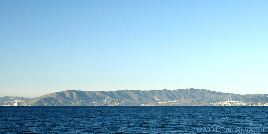 San Bruno Mountain as seen from Alameda.
