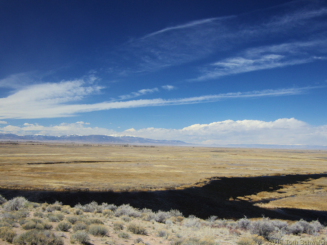 San Luis Valley and the San Juan Mountains from Hansen Bluff