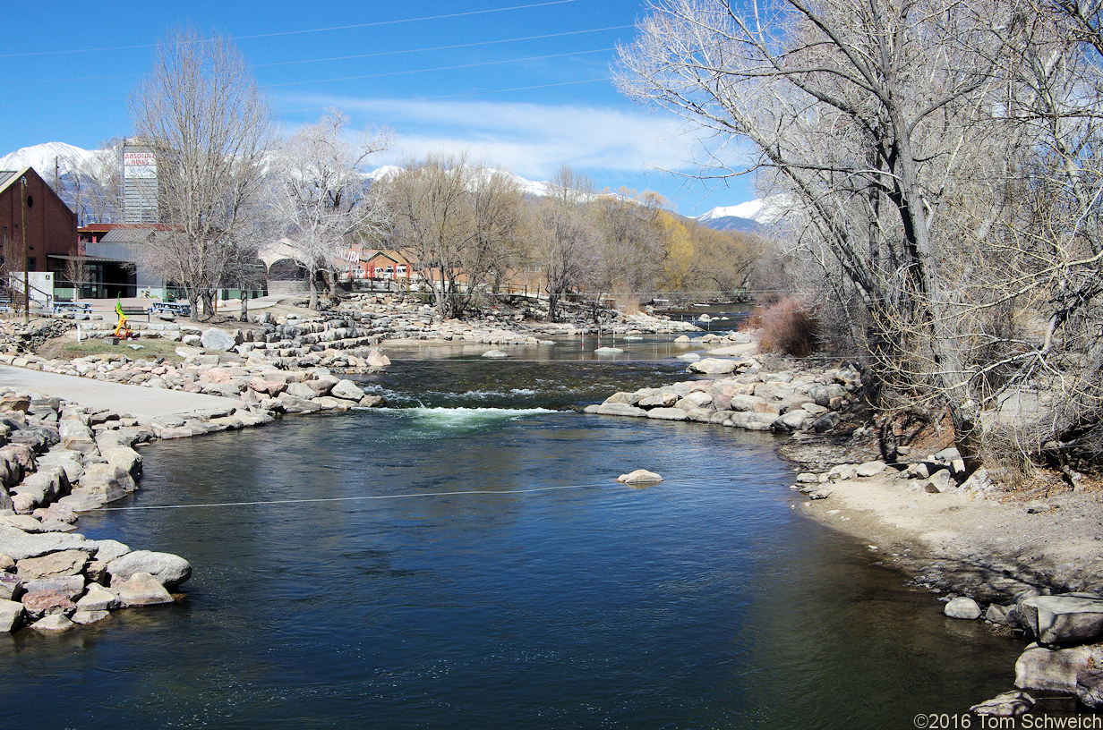 Arkansas River in downtown Salida