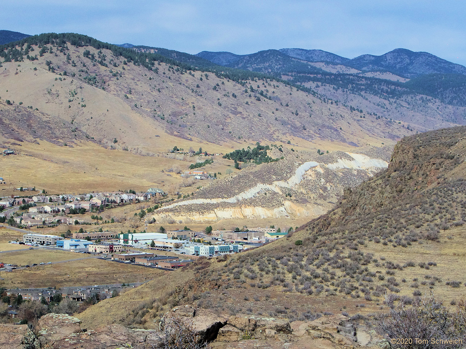 Colorado, Jefferson County, North Table Mountain, Golden, Dakota Ridge