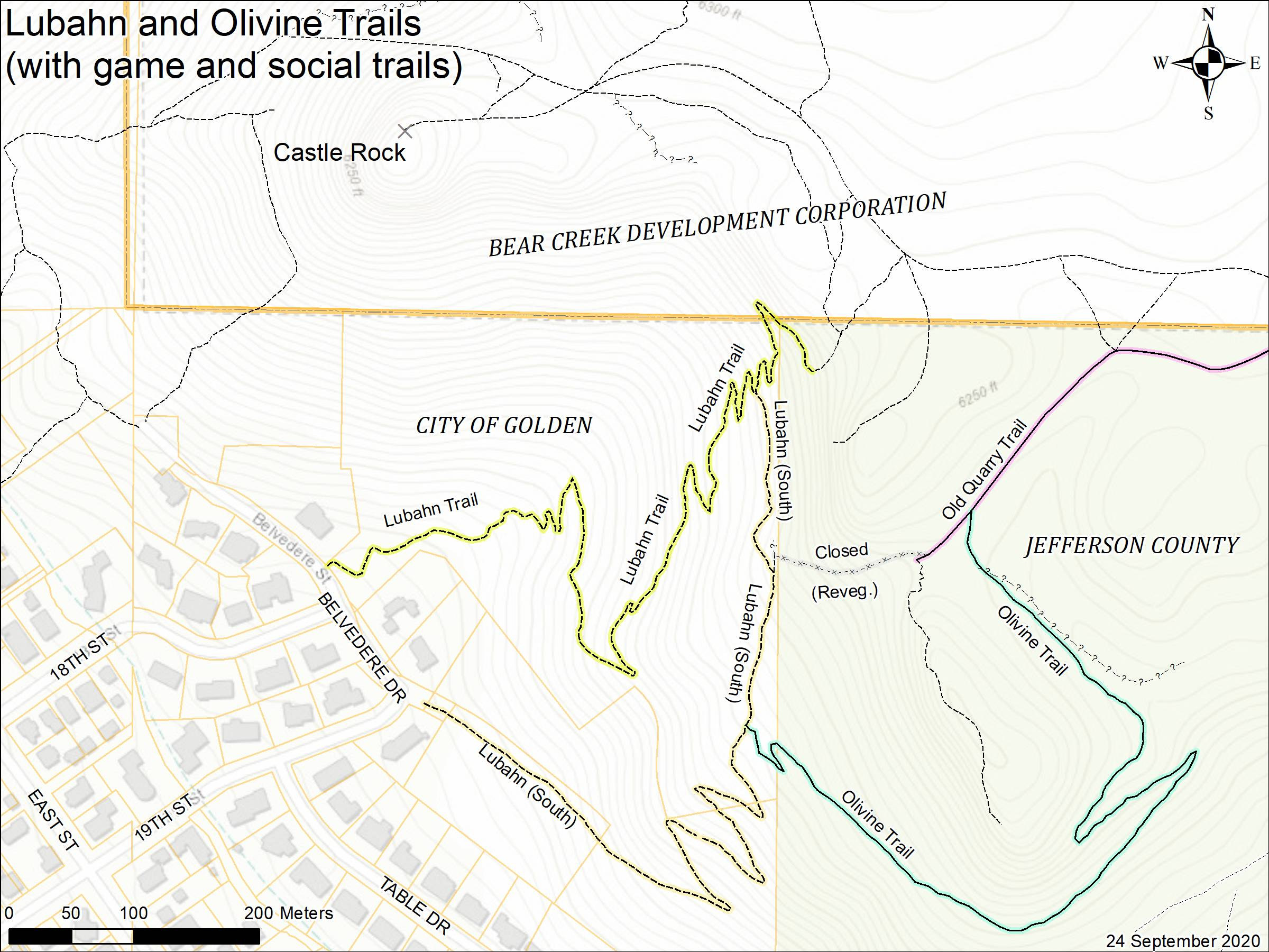 Colorado, Jefferson County, South Table Mountain, Lubahn Trail