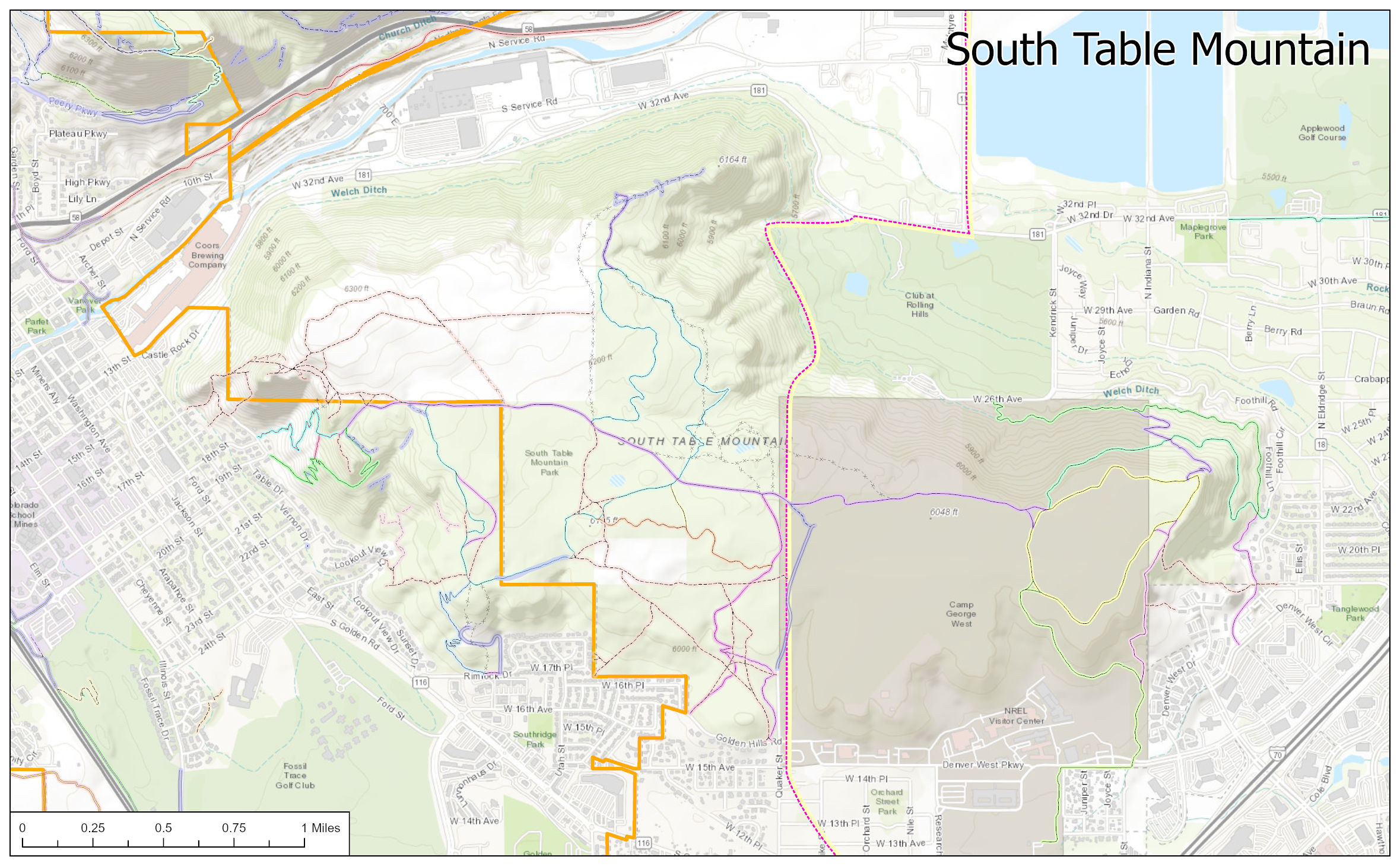 Colorado, Jefferson County, South Table Mountain