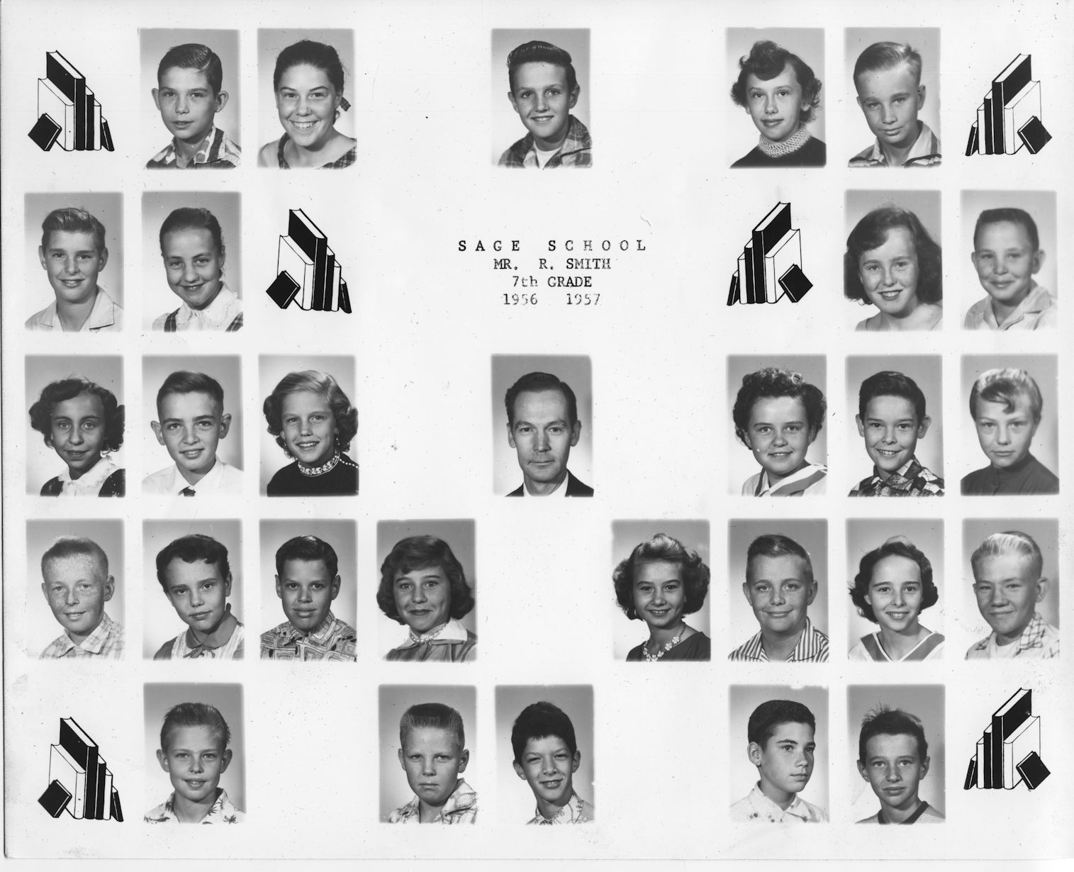 Sage School, Seventh Grade, 1956-7, Mr. Smith