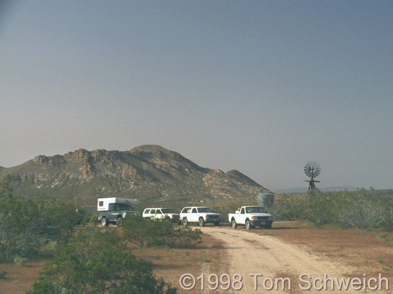 Blackwater Well with Almond Mountain in the background.